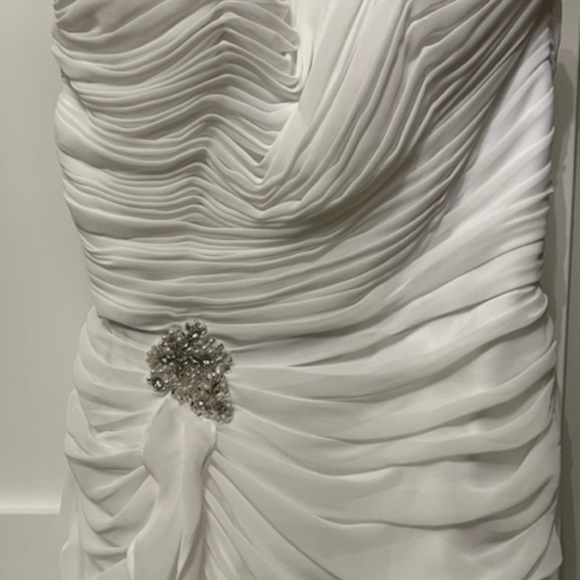 Symphony of Venus Ruched Strapless Wedding Dress - Picture 3 of 11